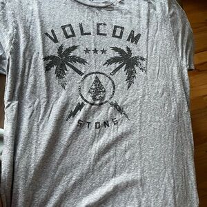Volcom Heather Gray Palm Graphic Tee